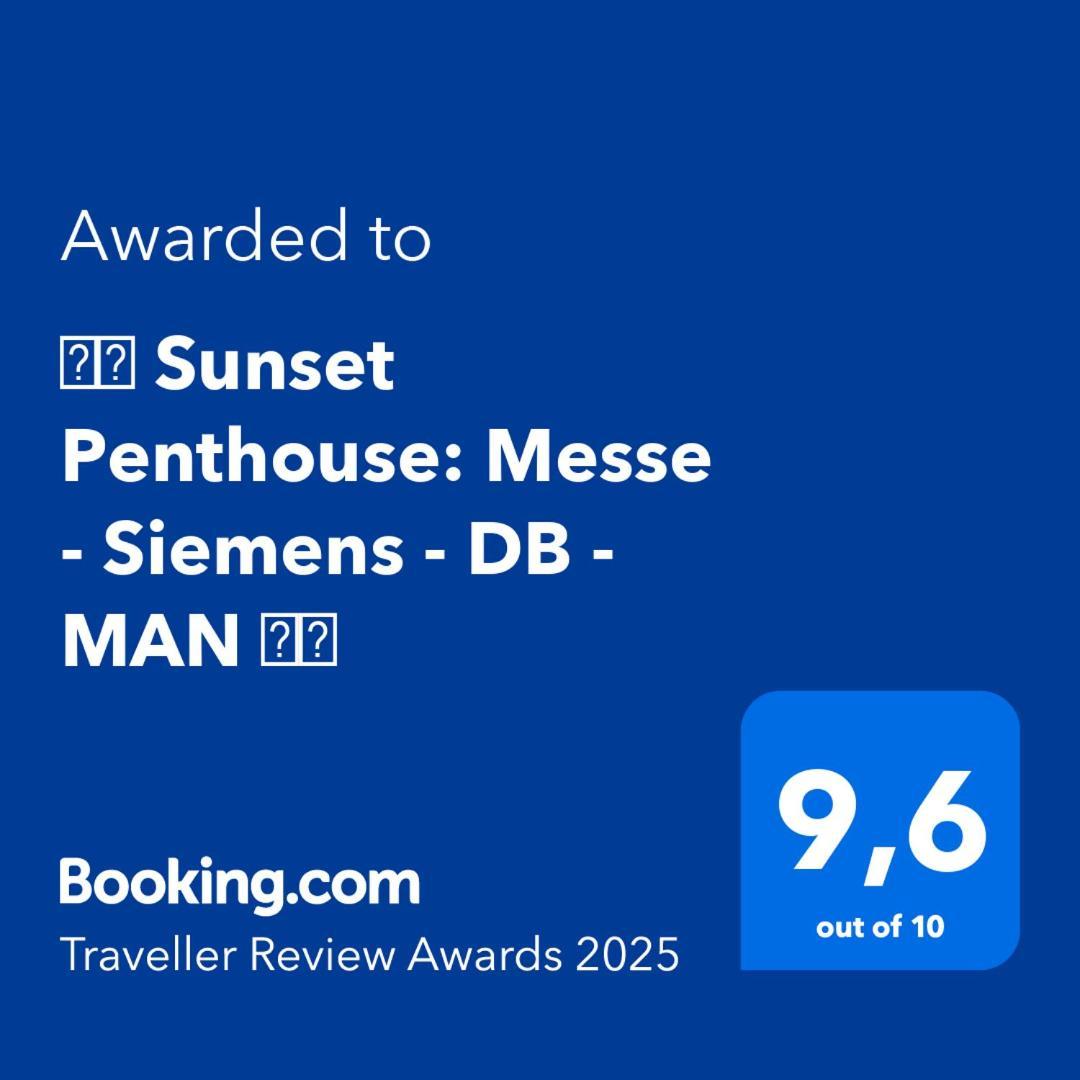 Appartement ⸨⸩ Sunset Penthouse: Messe - Siemens - Db - Man ⸨⸩ à Nuremberg Extérieur photo